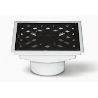 EMBUDO VERTICAL TIGRE RAMAT 3.2 63MM REJA PVC 20CM X 20CM